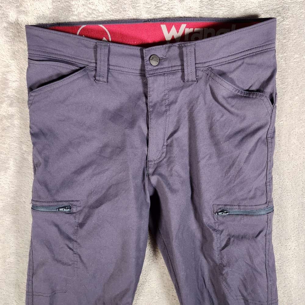 Wrangler ATG Cargo Pants Mens 30X30 Navy Blue Excellent Stretch Hiking 112344465 - Picture 5 of 12